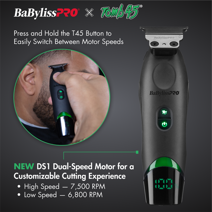 BaBylissPRO x Tomb45® Wireless-Charging Hair Trimmer